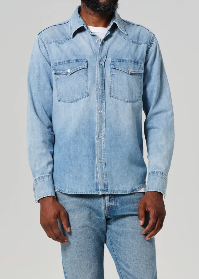 Men Shirts Citizens Of Humanity Western Shirt In Oren