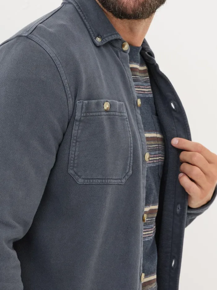 Men Shirts Fat Face Petworth Blue Cotton Shirt