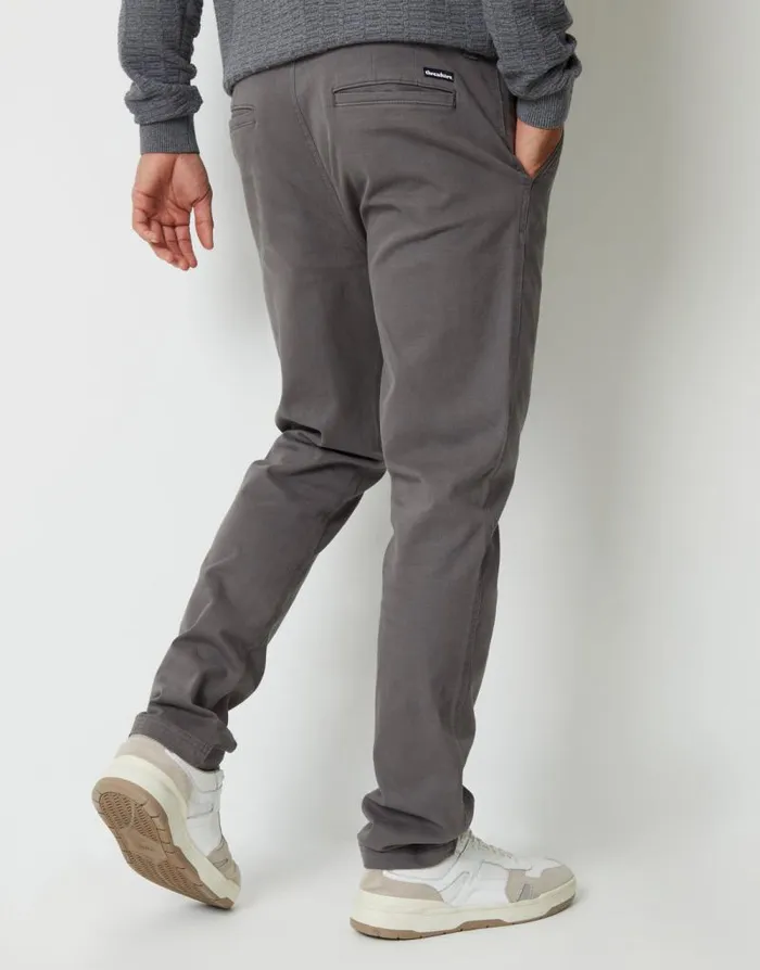 Men Slate Slim Fit Stretch Canvas Trousers Threadbare Chinos Men Slate Slim Fit Stretch Canvas Trousers Threadbare Chinos