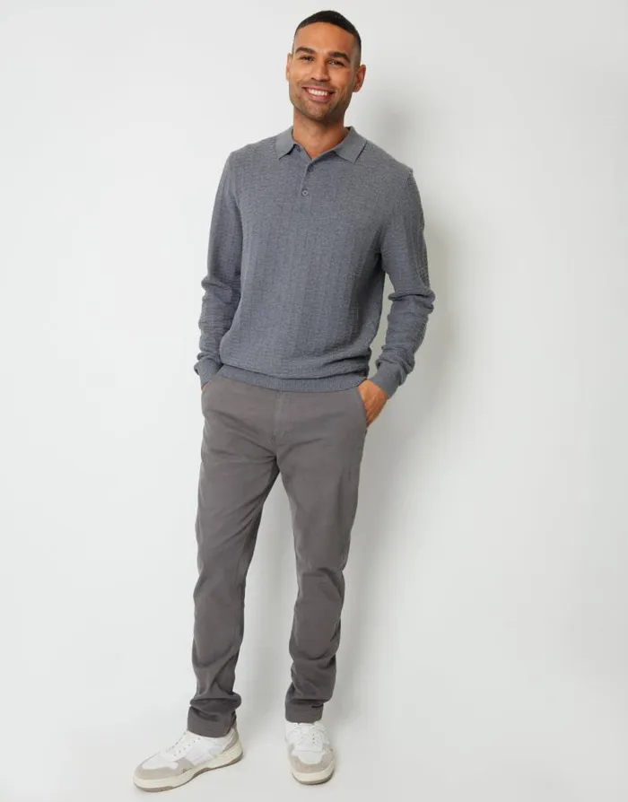 Men Slate Slim Fit Stretch Canvas Trousers Threadbare Chinos Men Slate Slim Fit Stretch Canvas Trousers Threadbare Chinos