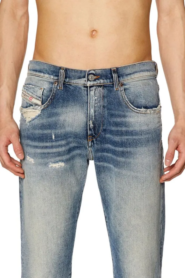 Men Slim Jeans 2019 DStrukt 007q3 Light Blue Diesel Slim Men Slim Jeans 2019 DStrukt 007q3 Light Blue Diesel Slim