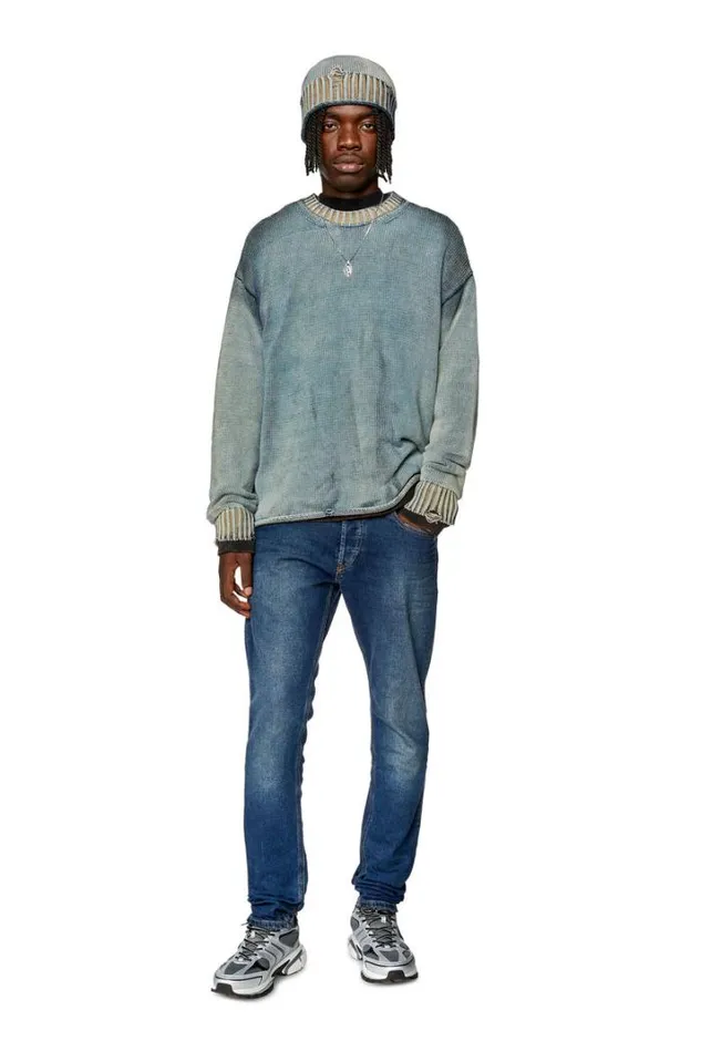 Men Slim Jeans DLuster 0ekav Dark Blue Diesel Slim