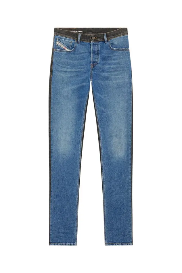 Men Straight Jeans 1995 DSark 09h03 Medium Blue Diesel Straight Men Straight Jeans 1995 DSark 09h03 Medium Blue Diesel Straight