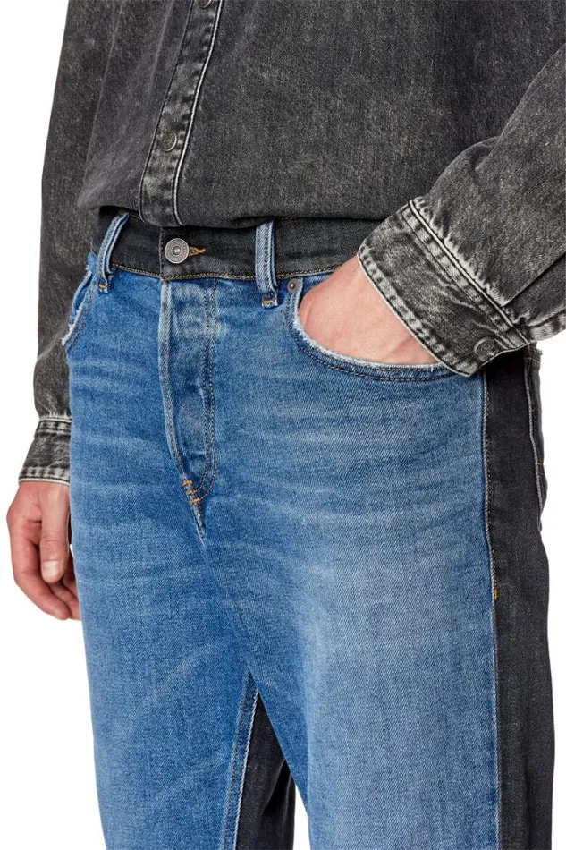 Men Straight Jeans 1995 DSark 09h03 Medium Blue Diesel Straight Men Straight Jeans 1995 DSark 09h03 Medium Blue Diesel Straight