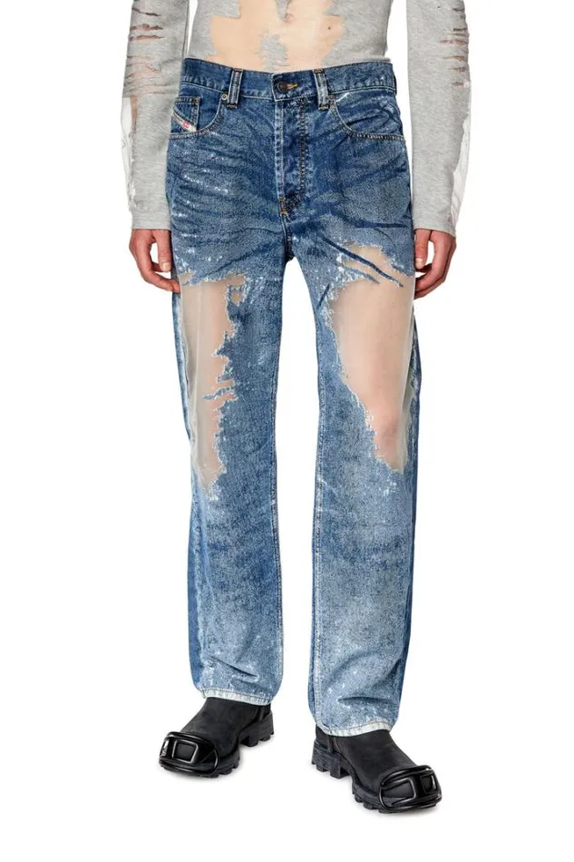 Men Straight Jeans 2010 DMacs 068jh Medium Blue Diesel Straight Men Straight Jeans 2010 DMacs 068jh Medium Blue Diesel Straight