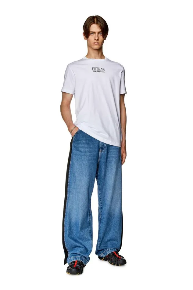 Men TDiegorL15 White Diesel Tshirts