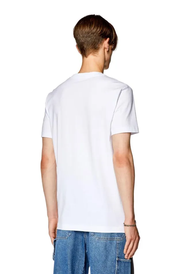 Men TDiegorL15 White Diesel Tshirts Men TDiegorL15 White Diesel Tshirts