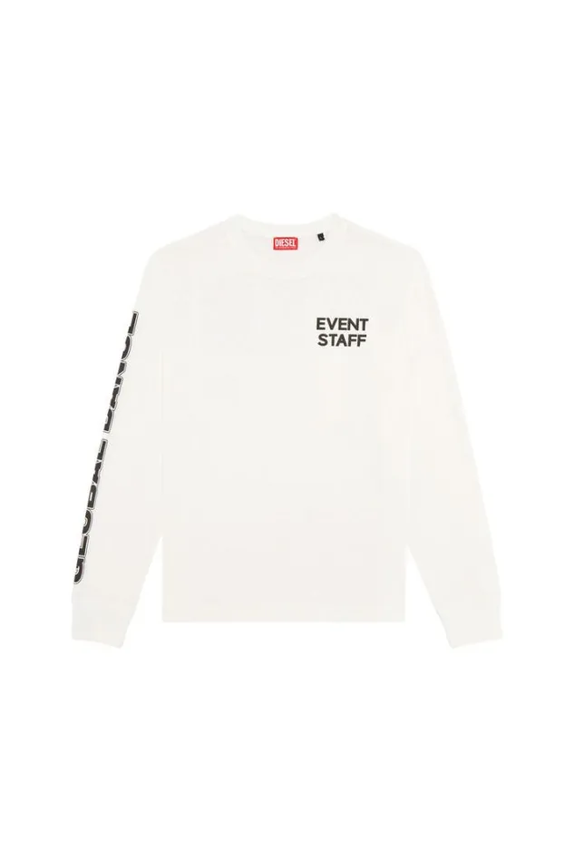 Men TJustLsL3 White Diesel Tshirts Men TJustLsL3 White Diesel Tshirts