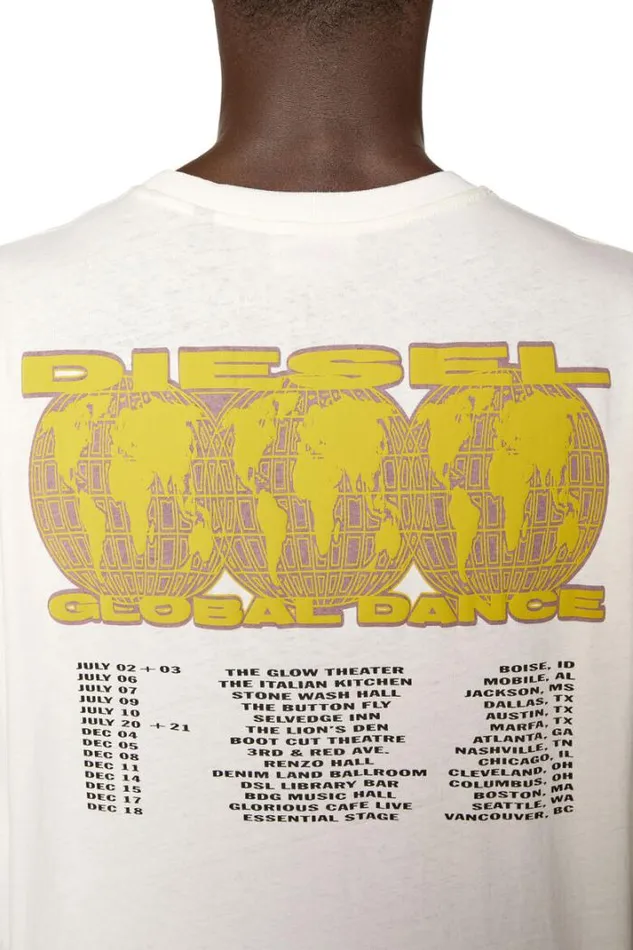 Men TJustLsL3 White Diesel Tshirts Men TJustLsL3 White Diesel Tshirts