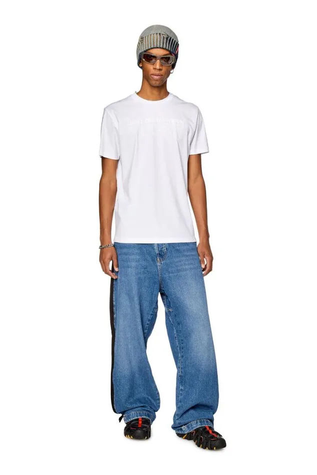 Men TMiegorL12 White Diesel Tshirts