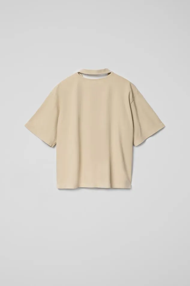 Men TShirt Beige Cotton Tshirt Camper Jersey Men TShirt Beige Cotton Tshirt Camper Jersey