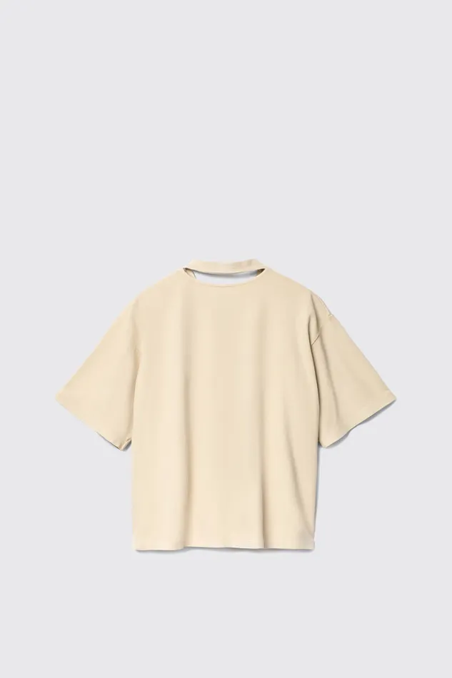 Men TShirt Beige Cotton Tshirt Camper Jersey Men TShirt Beige Cotton Tshirt Camper Jersey
