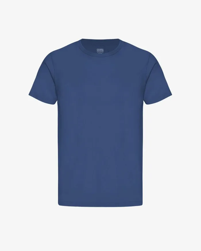 Men TShirts Colorful Standard Classic Organic Tee Marine Blue