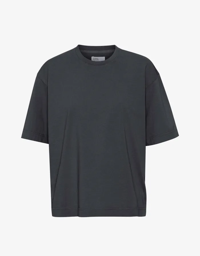Men TShirts Colorful Standard Oversized Organic TShirt Lava Grey