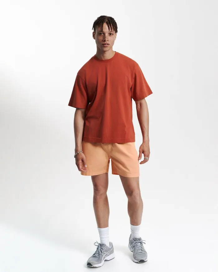 Men TShirts Colorful Standard Oversized Organic TShirt Lava Grey