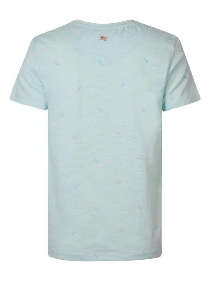 Men TShirts Petrol Industries MiniPrint TShirt Survival Blue
