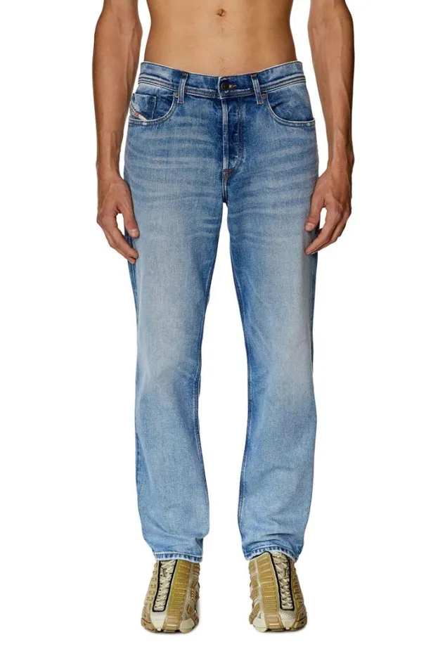 Men Tapered Jeans 2023 DFinitive 09g24 Light Blue Diesel Tapered