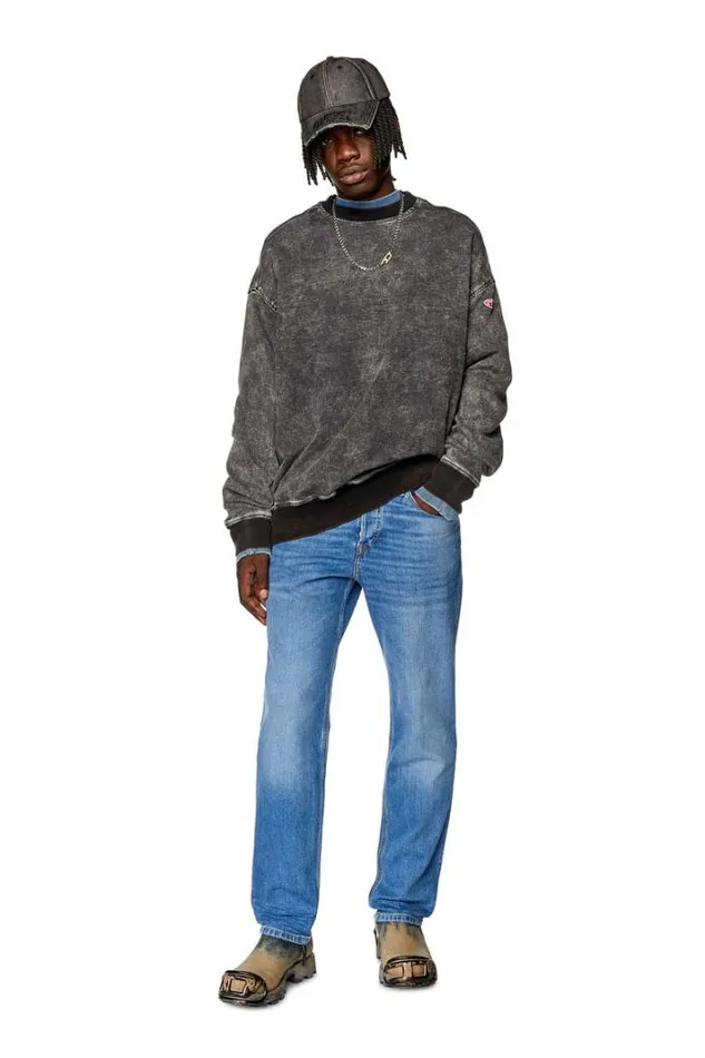 Men Tapered Jeans 2023 DFinitive 0enas Light Blue Diesel Tapered
