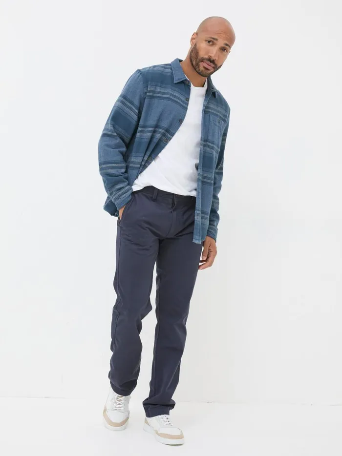 Men Trousers and Chinos Fat Face Navy Blue Modern Coastal Chinos