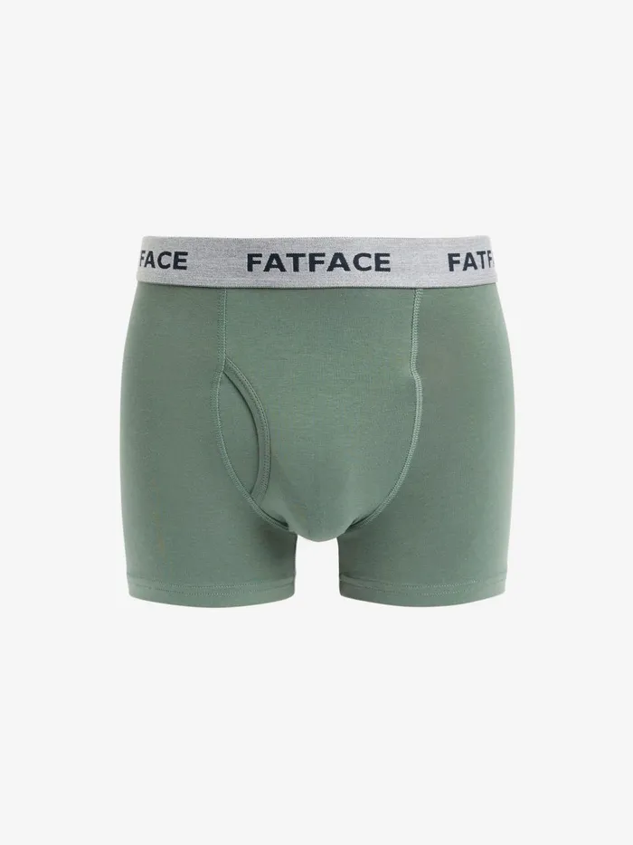 Men Underwear Fat Face Multi Plain Boxers 2 Pack