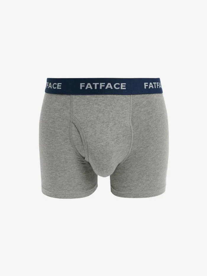 Men Underwear Fat Face Multi Plain Boxers 2 Pack