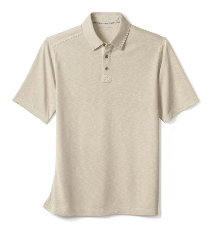 Men Vintage Slub Polo Stone JohnstonandMurphy Polos and Tees Men Vintage Slub Polo Stone JohnstonandMurphy Polos and Tees