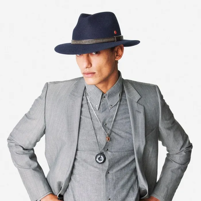 MenWomen Felt Hats Mayser Gedeon Traveller Hair Felt Hat Blue MenWomen Felt Hats Mayser Gedeon Traveller Hair Felt Hat Blue