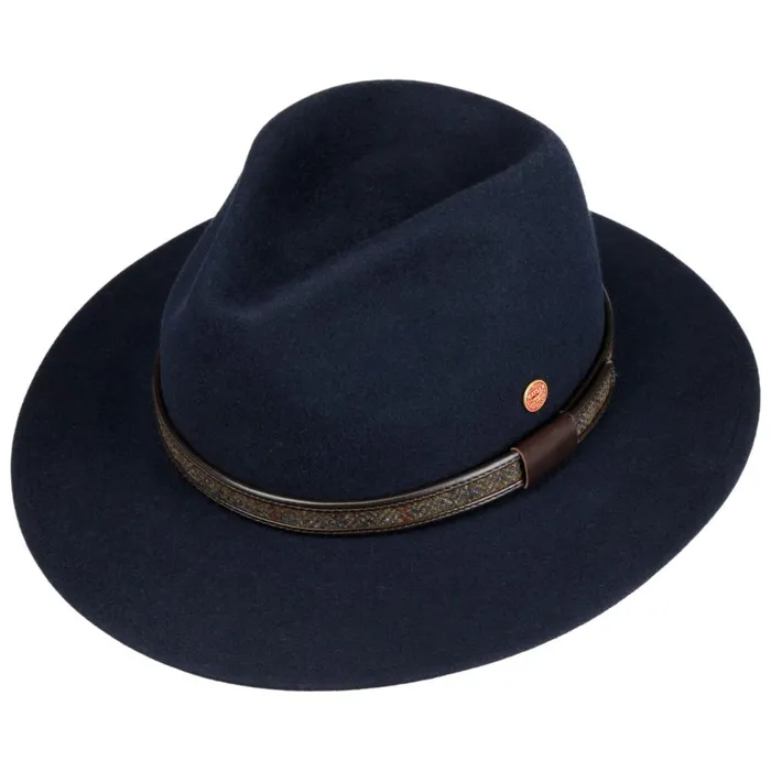 MenWomen Felt Hats Mayser Gedeon Traveller Hair Felt Hat Blue MenWomen Felt Hats Mayser Gedeon Traveller Hair Felt Hat Blue