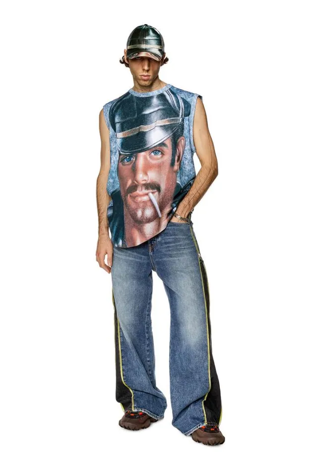 MenWomen PrTBiscoLonger Azure Diesel Tshirts