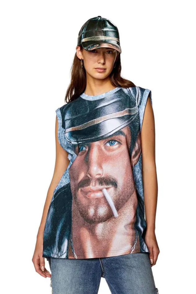 MenWomen PrTBiscoLonger Azure Diesel Tshirts MenWomen PrTBiscoLonger Azure Diesel Tshirts
