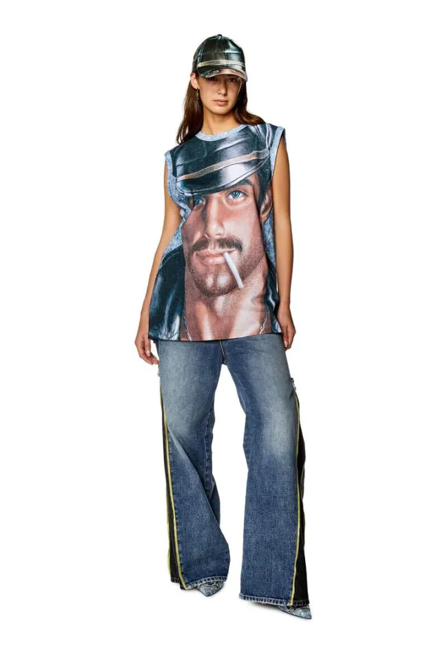 MenWomen PrTBiscoLonger Azure Diesel Tshirts MenWomen PrTBiscoLonger Azure Diesel Tshirts