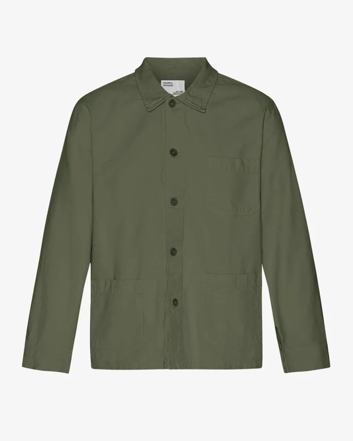 Men Workwear Jackets Colorful Standard Organic Workwear Jacket Dusty Olive