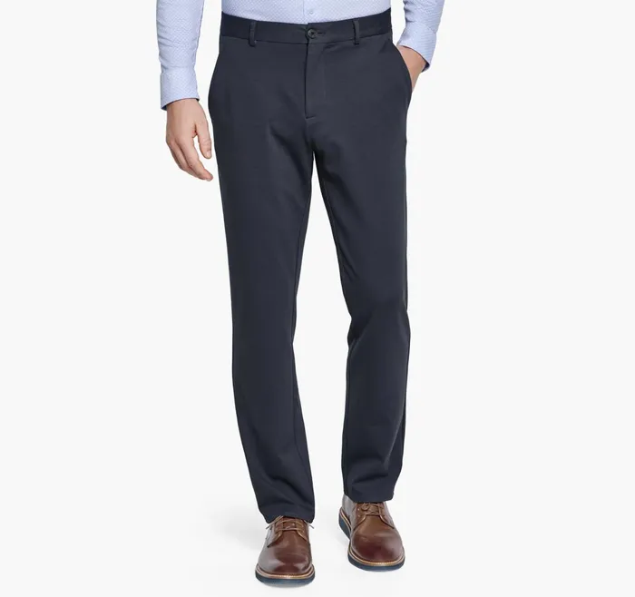 Men Xc Flex Knit Pants Navy Solid JohnstonandMurphy Pants and Jeans