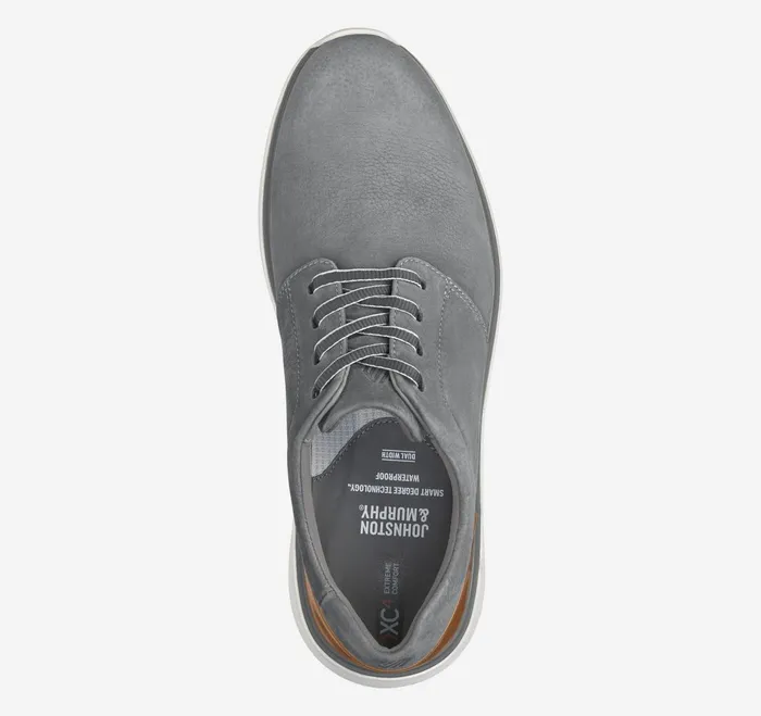 Men Xc4 Prentiss 2 Plain Toe Gray Waterproof Tumbled Nubuck JohnstonandMurphy LaceUps Men Xc4 Prentiss 2 Plain Toe Gray Waterproof Tumbled Nubuck JohnstonandMurphy LaceUps