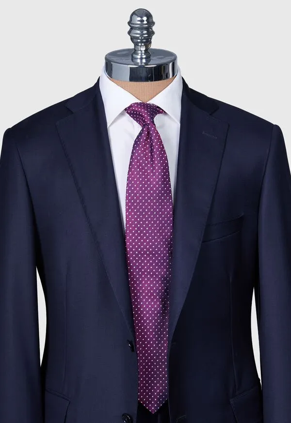 Mens Paulstuart Woven Silk Micro Dot Tie Berry Ties Mens Paulstuart Woven Silk Micro Dot Tie Berry Ties