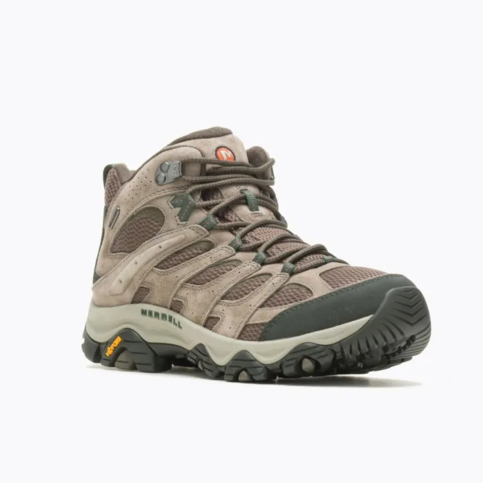 Merrell Boots Men Moab 3 Mid Waterproof Wide Width Boulder