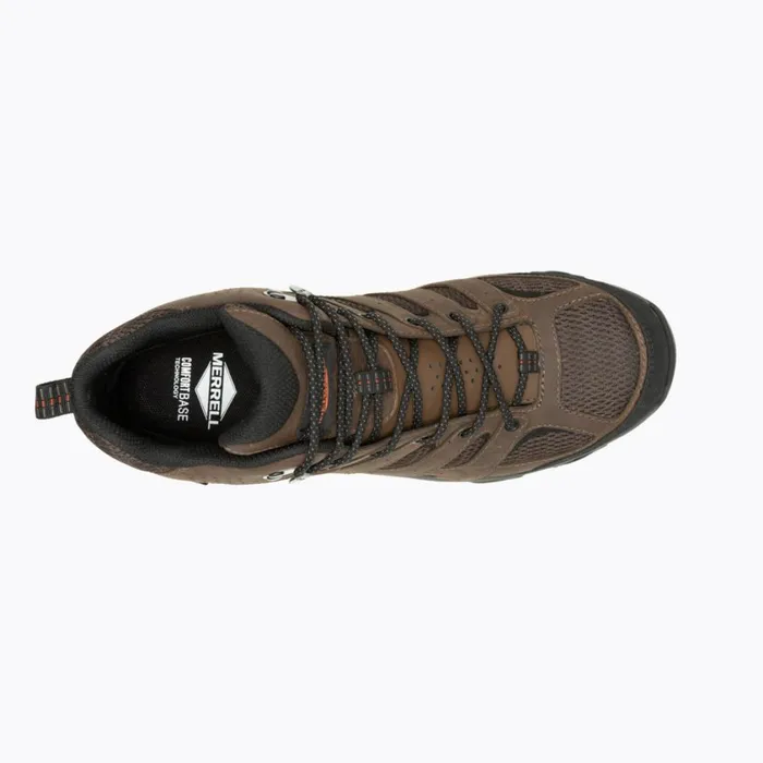 Merrell Boots Men Moab Vertex 2 Mid Waterproof Carbon Fiber Work Boot Wide Width Earth