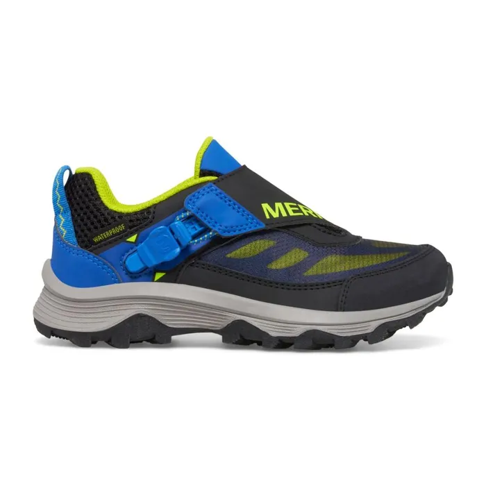 Merrell Sneakers Kids Big Moab Speed Low Ziptrek Waterproof Blackbluelime