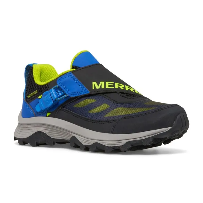 Merrell Sneakers Kids Big Moab Speed Low Ziptrek Waterproof Blackbluelime