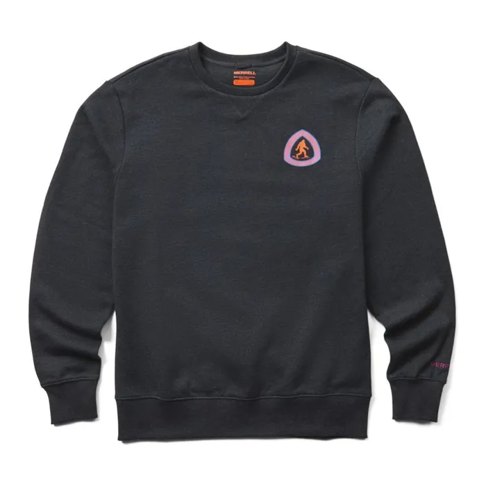 Merrell Tops Men Bigfoot Fleece Crewneck Black Heather