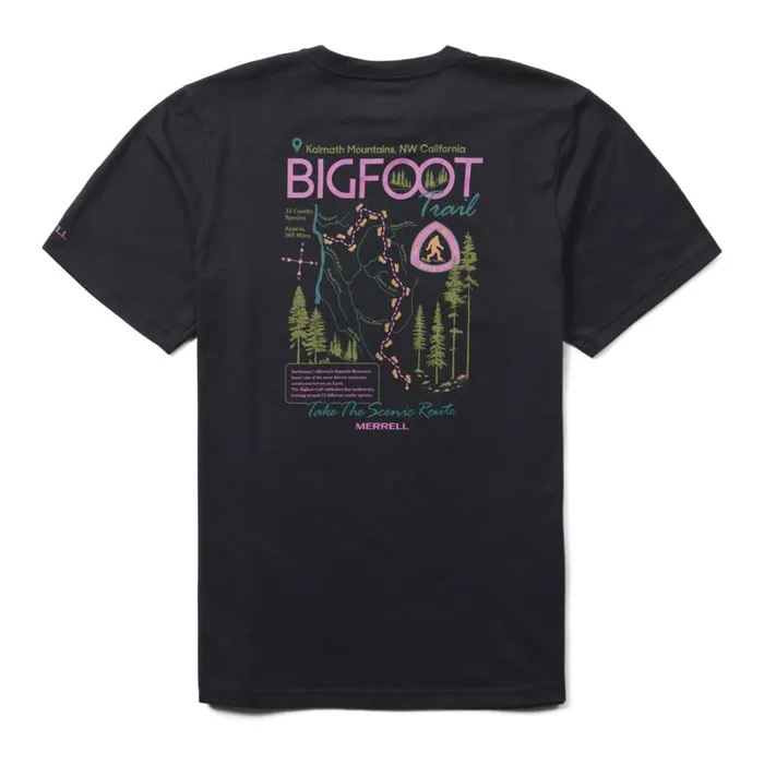 Merrell Tops Men Bigfoot Trail Tee Black