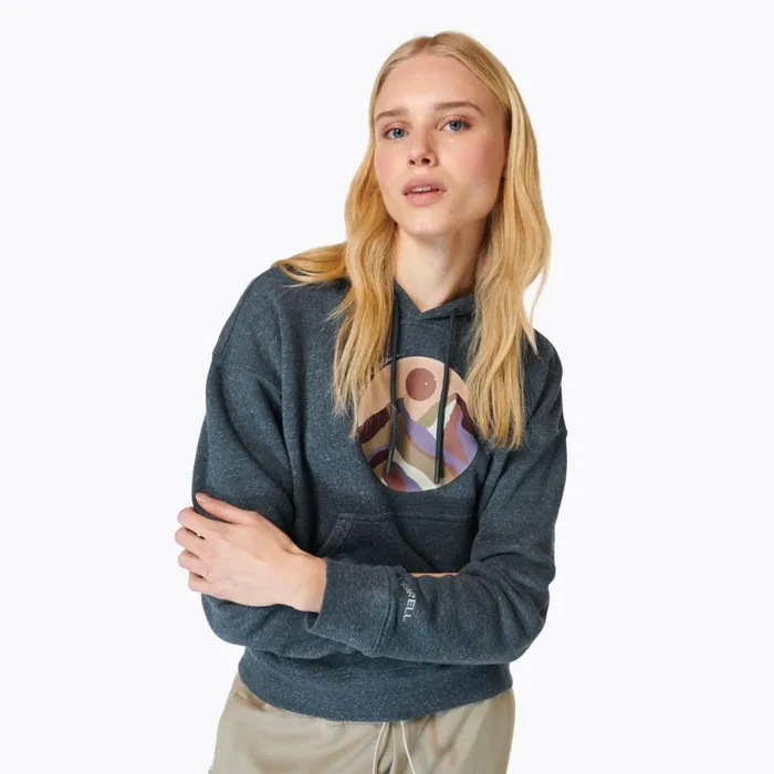 Merrell Tops Women Circle Outside Hoody Navy Heather