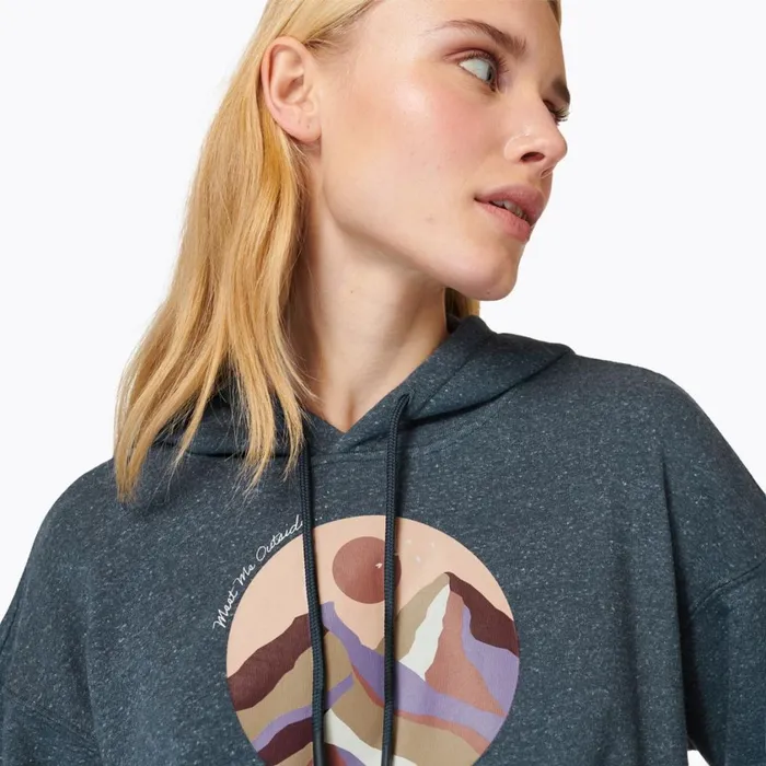 Merrell Tops Women Circle Outside Hoody Navy Heather