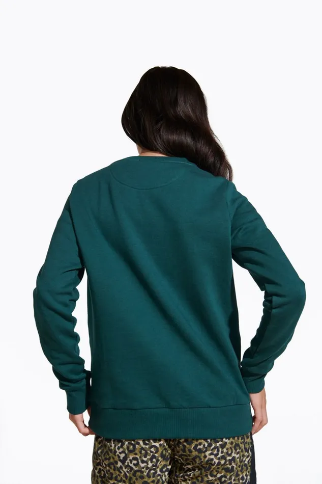 Merrell Tops Women Good Natured Fleece Crew Neck Sea Moss