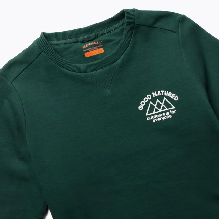 Merrell Tops Women Good Natured Fleece Crew Neck Sea Moss