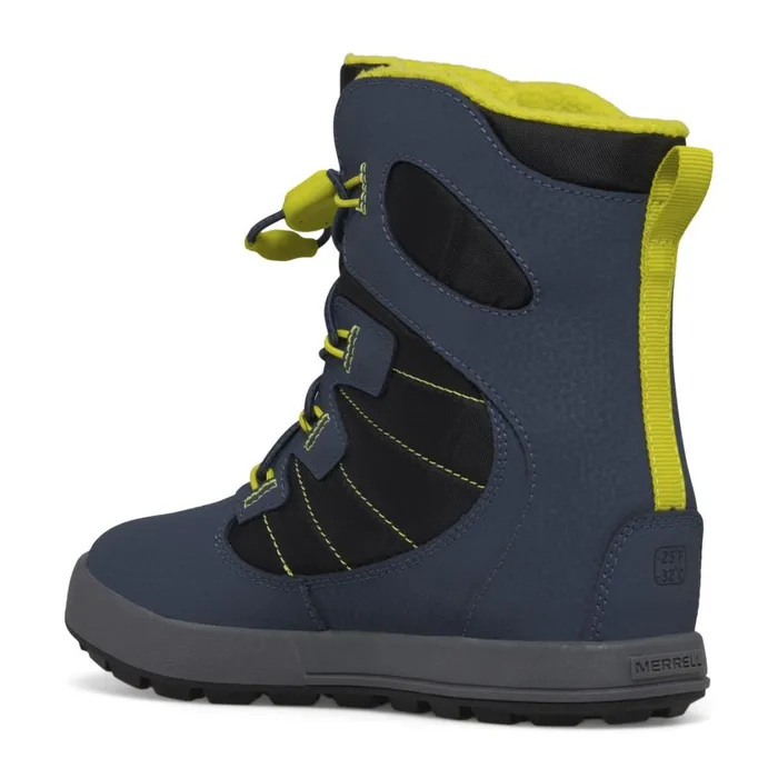 Merrell Winter Boots Kids Big Snow Bank 40 Waterproof Boot Navylime