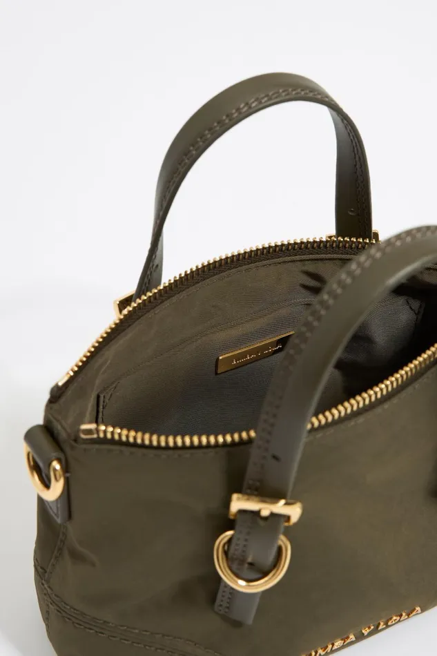 Mini Khaki Nylon Shopper Bag Khaki Women Bimba Y Lola Crossbody Bags Mini Khaki Nylon Shopper Bag Khaki Women Bimba Y Lola Crossbody Bags