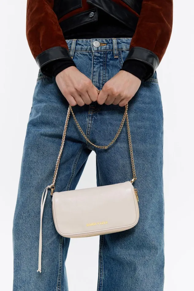 Mini Offwhite Leather Crossbody Bag Off White Women Bimba Y Lola Crossbody Bags Mini Offwhite Leather Crossbody Bag Off White Women Bimba Y Lola Crossbody Bags