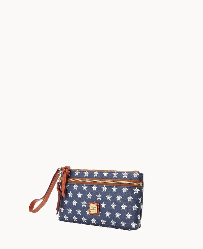 MLB Astros Double Zip Wristlet Astros ManWoman Dooney and Bourke Wallets MLB Astros Double Zip Wristlet Astros ManWoman Dooney and Bourke Wallets
