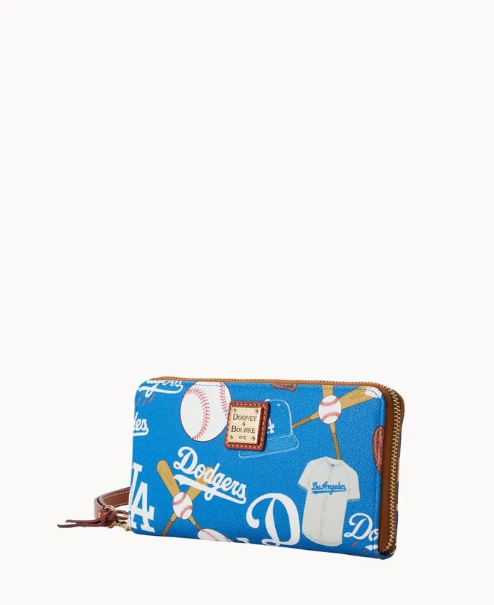 MLB Dodgers Large Zip Around Wristlet Dodgers ManWoman Dooney and Bourke Wallets MLB Dodgers Large Zip Around Wristlet Dodgers ManWoman Dooney and Bourke Wallets